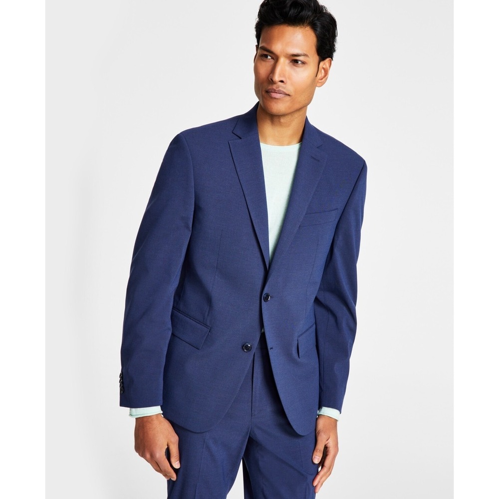 New‎ $360 Ben Sherman Performance Men's 34S Skinny Navy Blue Stretch Suit Jacket